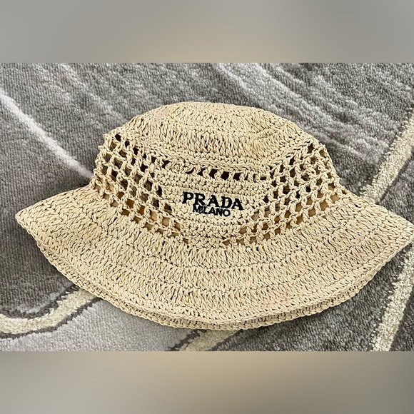 Prada Straw Bucket Hats - Picture 3 of 10